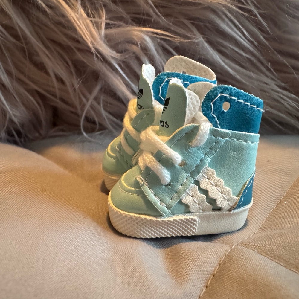Adidas Light Blue Sneakers for Labubu - Picture 2 of 4
